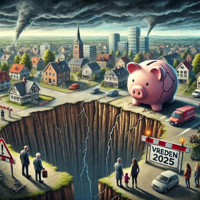 Vreden in der Finanzkrise: Unsere Stadt, unsere Verantwortung – Was die Zahlen für uns bedeuten

Liebe Bürgerinnen und Bürger von Vreden,

stellt euch vor: Eine Stadt, die Jahr für Jahr mehr ausgibt, als sie einnimmt, ihre Rücklagen aufbraucht und bald vor einem Schuldenberg steht. Das ist kein düsterer Gedanke – das ist die Realität, die uns der Haushaltsplanentwurf 2025 und die Sitzungsvorlage Nr. 1488/2024 (beides öffentlich auf der Stadt-Homepage einsehbar) vor Augen führen. Unsere Finanzen stehen auf wackeligen Beinen, und das betrifft uns alle – von der Straße vor unserem Haus bis zur Zukunft unserer Kinder. Dieser Bericht ist eine Aufklärung: Er zeigt die harten Fakten, deckt Schwächen auf und lädt euch ein, mitzudenken – denn Vreden verdient es, dass wir jetzt aufwachen.

Ein Haushalt am Limit: Die Zahlen sprechen Klartext
Schauen wir uns die Finanzen an – und sie sind ernüchternd:

Einnahmen 2025: 60.796.478 €
Ausgaben 2025: 69.906.613 €
Defizit 2025: -9.379.035 €

Das bedeutet: Wir geben fast 10 Millionen Euro mehr aus, als wir einnehmen. Um dieses Loch zu stopfen, greifen wir auf die Ausgleichsrücklage zurück – unser finanzielles Polster. Doch dieses Polster schwindet rapide:

Ende 2023: 37.506.067 €
Ende 2025: 27.751.735 € – ein Rückgang um fast 10 Millionen in zwei Jahren.
Prognose Ende 2028: 2.768.974 € – weniger als 8 % von dem, was wir 2023 hatten.

In fünf Jahren könnte unser finanzieller Puffer fast verschwunden sein. Und dann? Ab 2026 plant die Stadt, Kredite in Höhe von 10,8 Millionen Euro aufzunehmen – Schulden, die uns langfristig belasten könnten.

Wo das Geld hinfließt: Die großen Brocken
Warum geraten wir in diese Schieflage? Die Ausgaben erzählen die Geschichte:

Transferaufwendungen: 39.894.911 € – über die Hälfte des Budgets fließt an Kreis, Land und andere Institutionen.
Personalkosten: 13.587.239 € – ein Anstieg um 2,3 Millionen Euro gegenüber 2024, ohne klare Begründung.
Sach- und Dienstleistungen: 10.335.342 € – Kosten für Reinigung, externe Dienstleister und Co. wachsen unaufhaltsam.
Bilanzielle Abschreibungen: 5.743.550 € – der Wertverlust städtischer Anlagen schlägt zu Buche.
Sonstige Aufwendungen: 4.237.021 € – ein Posten, der stetig steigt.
Unsere Einnahmen – vor allem Steuern (41.585.928 €) und Gebühren (9.844.710 €) – können das nicht ausgleichen. Es ist, als würden wir versuchen, ein sinkendes Schiff mit einem Teelöffel leer zu schöpfen.

Ein Blick in die Zukunft: Ohne Änderung droht der Absturz
Die Prognosen sind ein Warnsignal:

Defizit 2026: -9.348.343 €
Defizit 2027: -8.433.875 €
Defizit 2028: -7.200.543 €

Selbst wenn die Defizite leicht sinken, bleibt die Lage kritisch: Bis 2028 könnte unsere Rücklage fast aufgebraucht sein – von 37,5 Millionen auf 2,8 Millionen Euro. Danach bleibt nur Schuldenmachen – ein Weg, der uns in eine finanzielle Sackgasse führt.

Was die Stadt tut: Ansätze, die nicht reichen
Die Verwaltung hat erste Maßnahmen genannt:

Fördermittel: Es wird geprüft, ob Land und Bund helfen können – doch konkrete Summen gibt es nicht.
Frühzeitige Verpflichtungen: 3.948.623 € sollen für Projekte gesichert werden, um Kostensteigerungen zu bremsen.
Das sind kleine Schritte, aber keine Lösung. Es fehlt an einem Plan, der die Krise wirklich angeht – und das ist ein Versäumnis, das uns teuer zu stehen kommen könnte.

Was das für Vreden bedeutet: Dunkle Wolken über unserer Stadt
Wenn wir so weitermachen, trifft es uns alle:

Weniger Dienstleistungen: Bibliotheken könnten schließen, Jugendzentren verschwinden, Spielplätze verfallen – das, was Vreden lebenswert macht, steht auf dem Spiel.
Höhere Kosten: Müllgebühren, Wasserpreise oder Steuern könnten steigen – eine Belastung für jeden Haushalt.
Verwahrlosung: Schlaglöcher in den Straßen, marode Schulen – die Stadt könnte herunterkommen, weil das Geld fehlt.
Schuldenlast: 10,8 Millionen Euro Kredite könnten uns in einen Zinsstrudel reißen, aus dem es kein Entkommen gibt.
Verlust an Zukunft: Unternehmen könnten wegziehen, Familien die Stadt verlassen – Vreden könnte an Attraktivität einbüßen.
Das sind keine bloßen Vermutungen – das sind die logischen Folgen eines Haushalts, der aus dem Ruder läuft.

Die Zahlen im Fokus
Hier die Fakten, die uns die Augen öffnen:

Defizit 2025: -9.379.035 €
Rücklage Ende 2023: 37.506.067 €
Rücklage Ende 2025: 27.751.735 €
Rücklage Ende 2028: 2.768.974 €
Kredite ab 2026: 10.800.000 €

Größte Ausgabe: Transferaufwendungen mit 39.894.911 €
Diese Zahlen sind kein abstraktes Spiel – sie betreffen unser tägliches Leben.

Ein Weckruf für Vreden: Wir müssen handeln
Vreden steht an einem Wendepunkt. Dieser Haushalt ist ein Warnschuss – einer, den wir nicht ignorieren dürfen. Es braucht mehr als kleine Ansätze; es braucht eine echte Strategie, um unsere Stadt zu retten. Und hier kommt ihr ins Spiel:

Mitdenken: Wo können wir sparen? Welche Ausgaben sind verzichtbar?
Vorschläge: Gibt es neue Einnahmequellen – vielleicht mehr Tourismus oder lokale Projekte?
Diskutieren: Was macht Vreden aus, und wie schützen wir das?

Schaut euch den Haushaltsplanentwurf 2025 und die Sitzungsvorlage Nr. 1488/2024 an – das ist unsere Stadt, unsere Verantwortung. Sprecht darüber – mit Nachbarn, Freunden, der Verwaltung. Teilt eure Gedanken, bringt Ideen ein. Wir haben die Chance, Vreden vor dem Abgrund zu bewahren – aber nur, wenn wir jetzt aktiv werden.

Vreden braucht uns – lasst uns zusammen die Zukunft sichern!